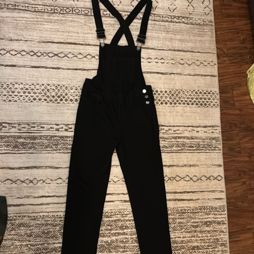 Harper Black Jean denim overalls size Medium